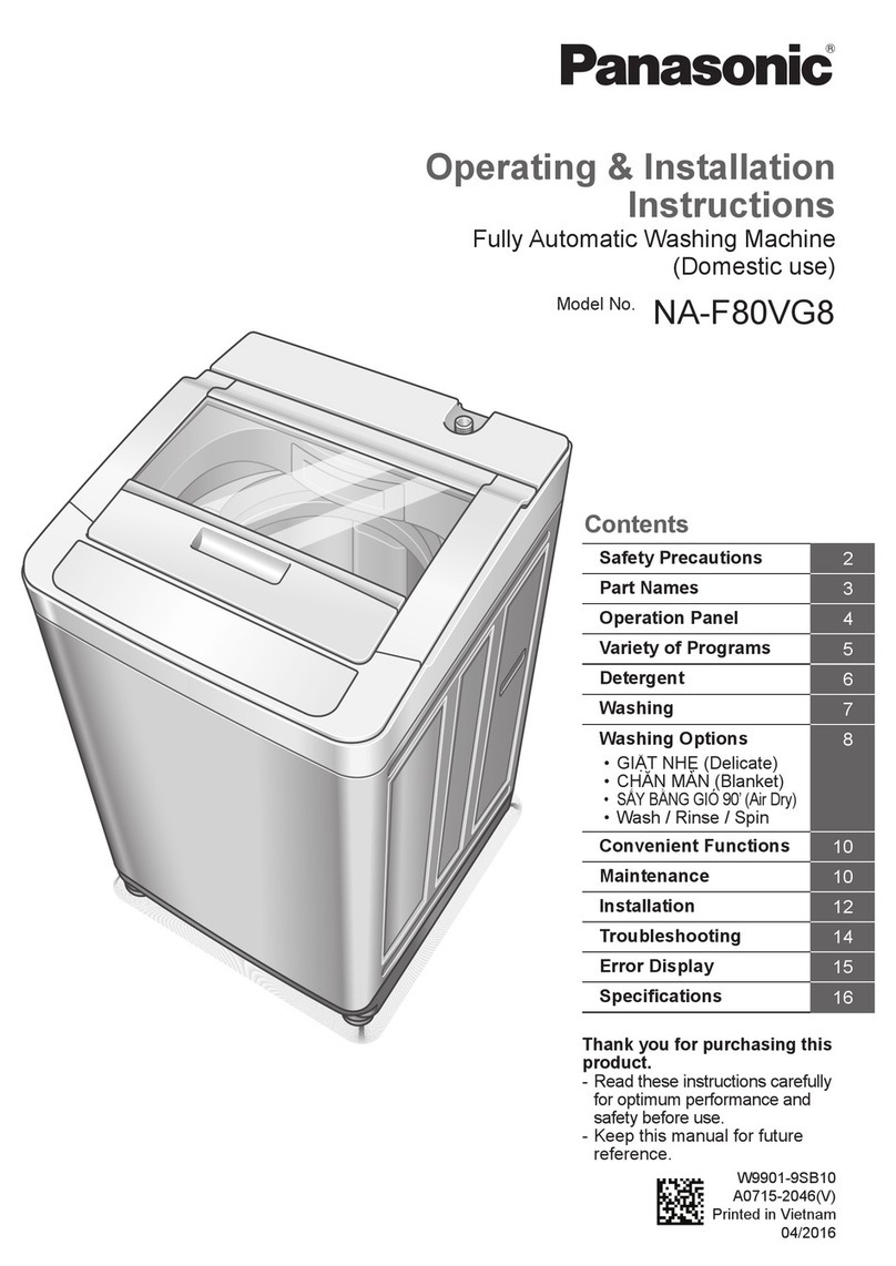 Panasonic NA-F80VG8 Product guide