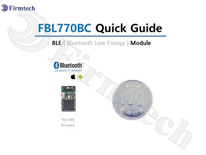 Firmtech FBL770BC quick guide