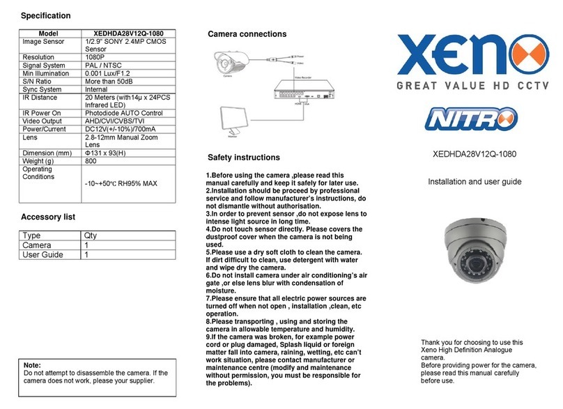 XENO XEDHDA28V12Q-1080 User manual