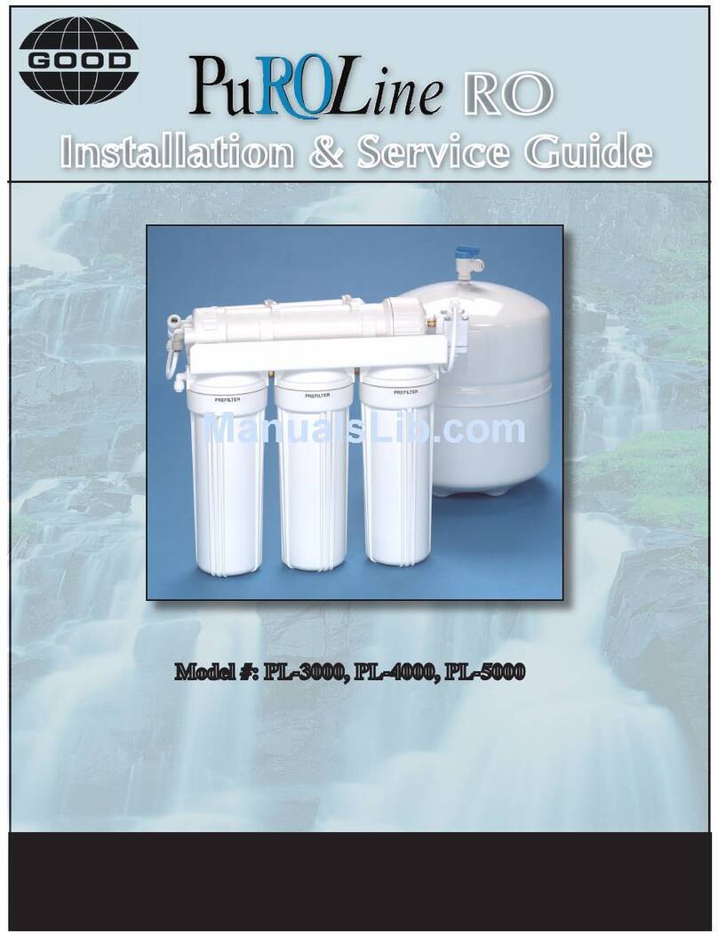 Good Water Warehouse PL-3000 Installation & service guide Good Water Warehouse PL-3000 Installation & service guide