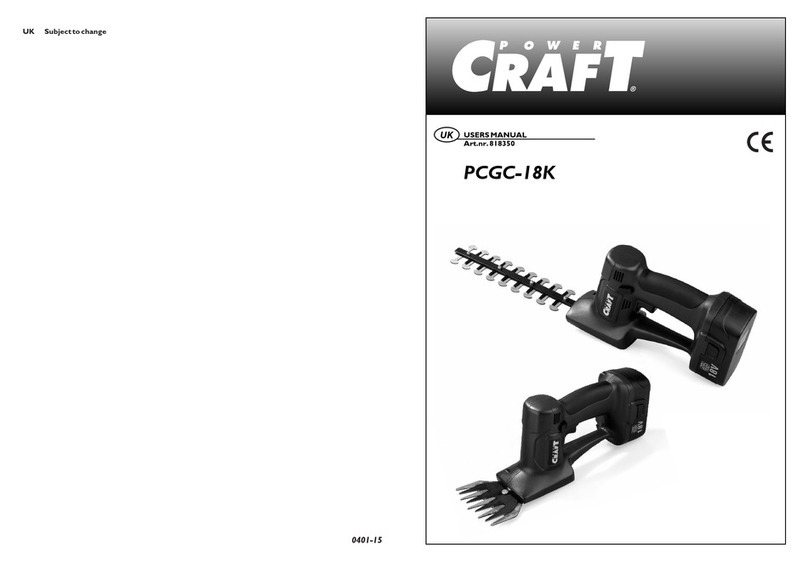 Power Craft PCGC-18K User manual