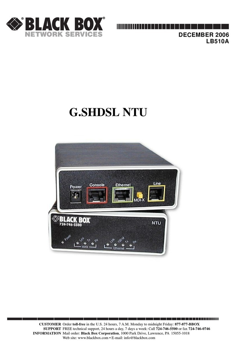 Black Box LB510A User manual