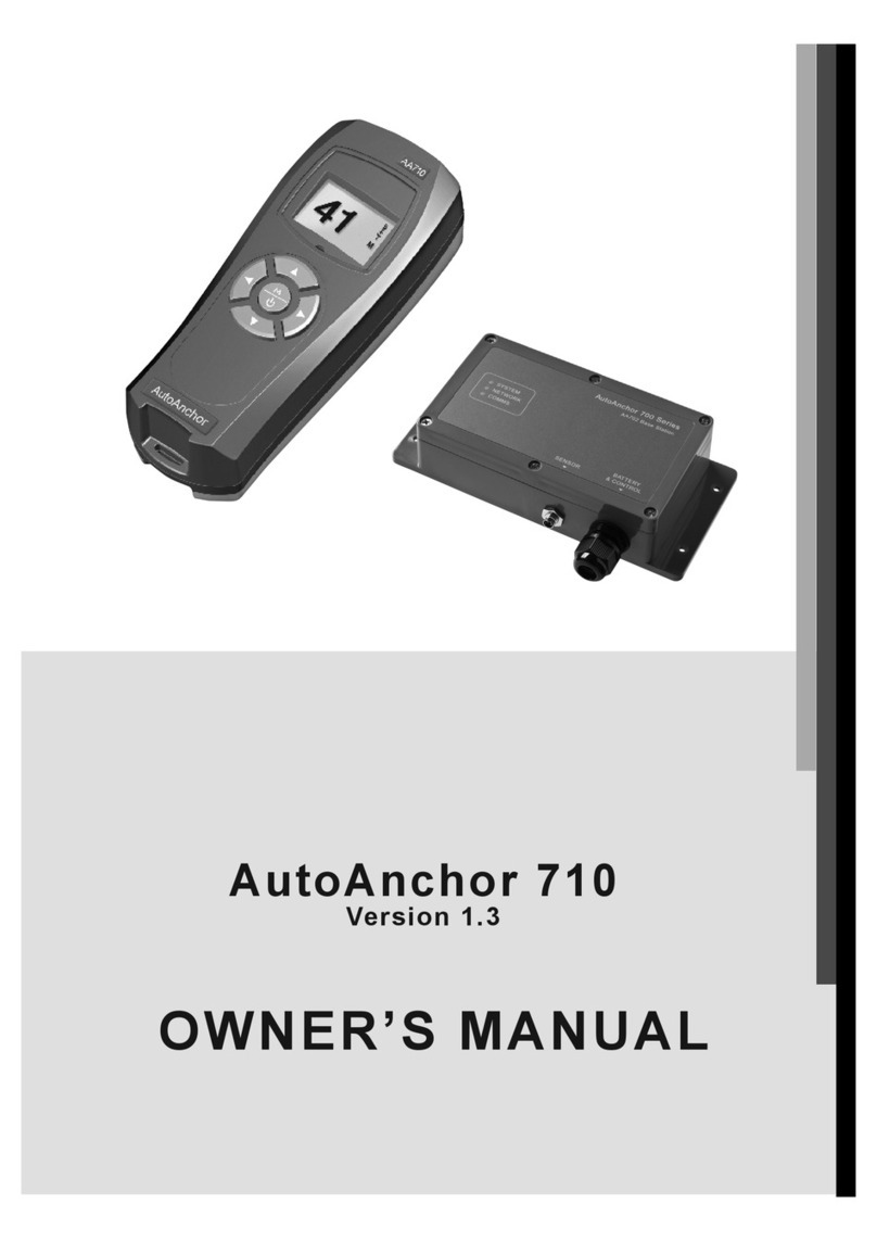 Auto Anchor AutoAnchor 710 owner's manual