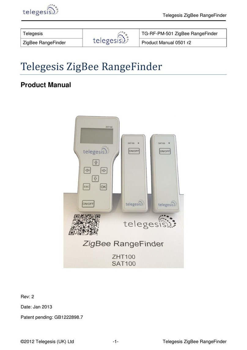 Telegesis ZigBee RangeFinder ZHT100 product manual