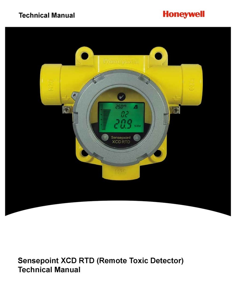 Honeywell Sensepoint XCD RTD Technical manual