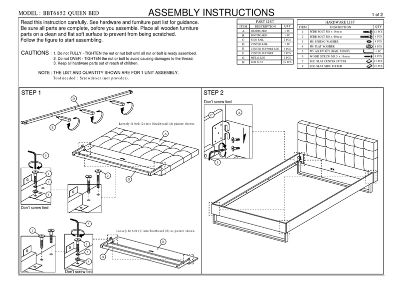Baxton BBT6652 Assembly guide