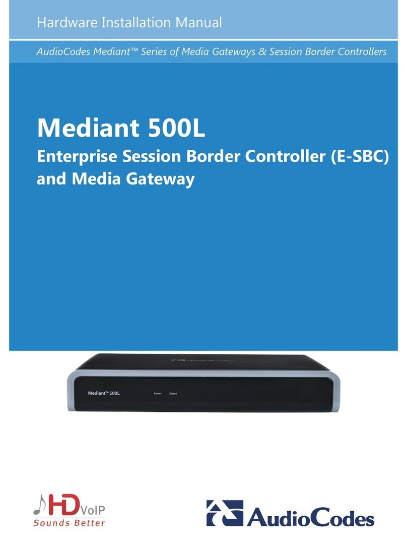 AudioCodes Mediant 500L MSBR Assembly instructions