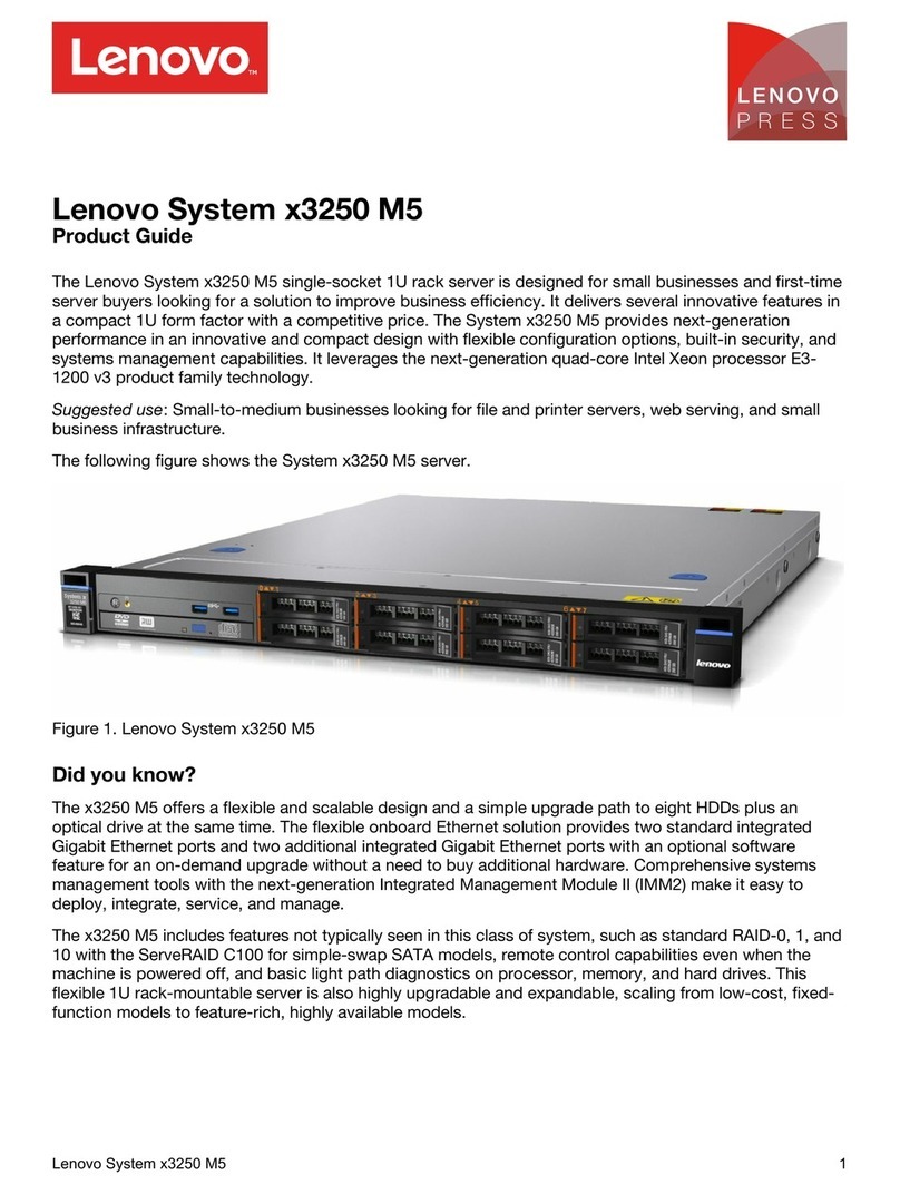 Lenovo System x3250 M5 User manual