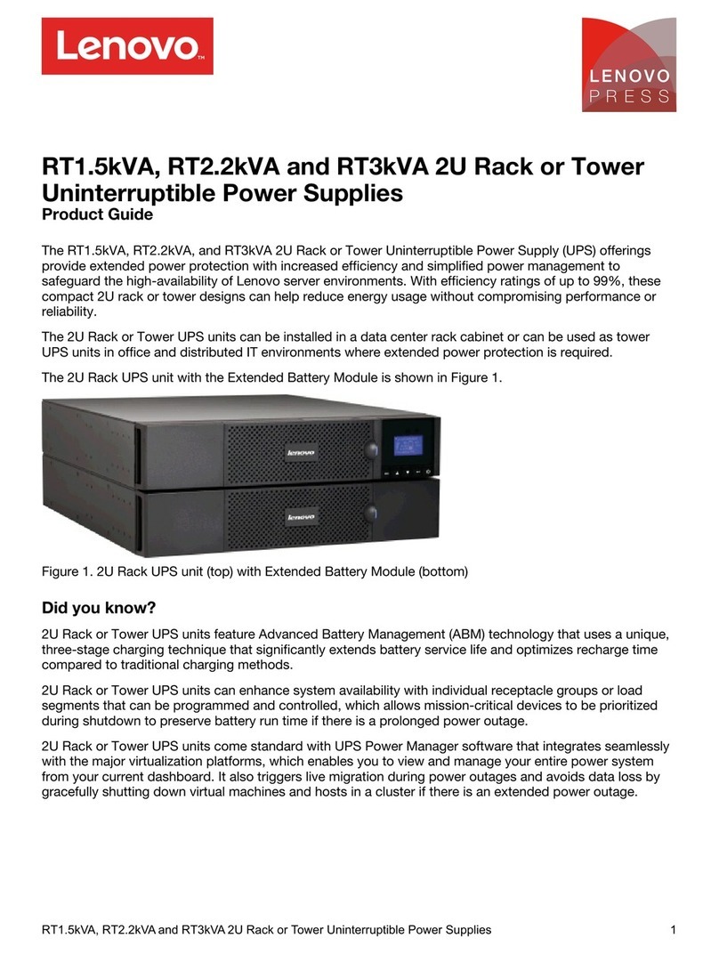 Lenovo RT1.5kVA User manual