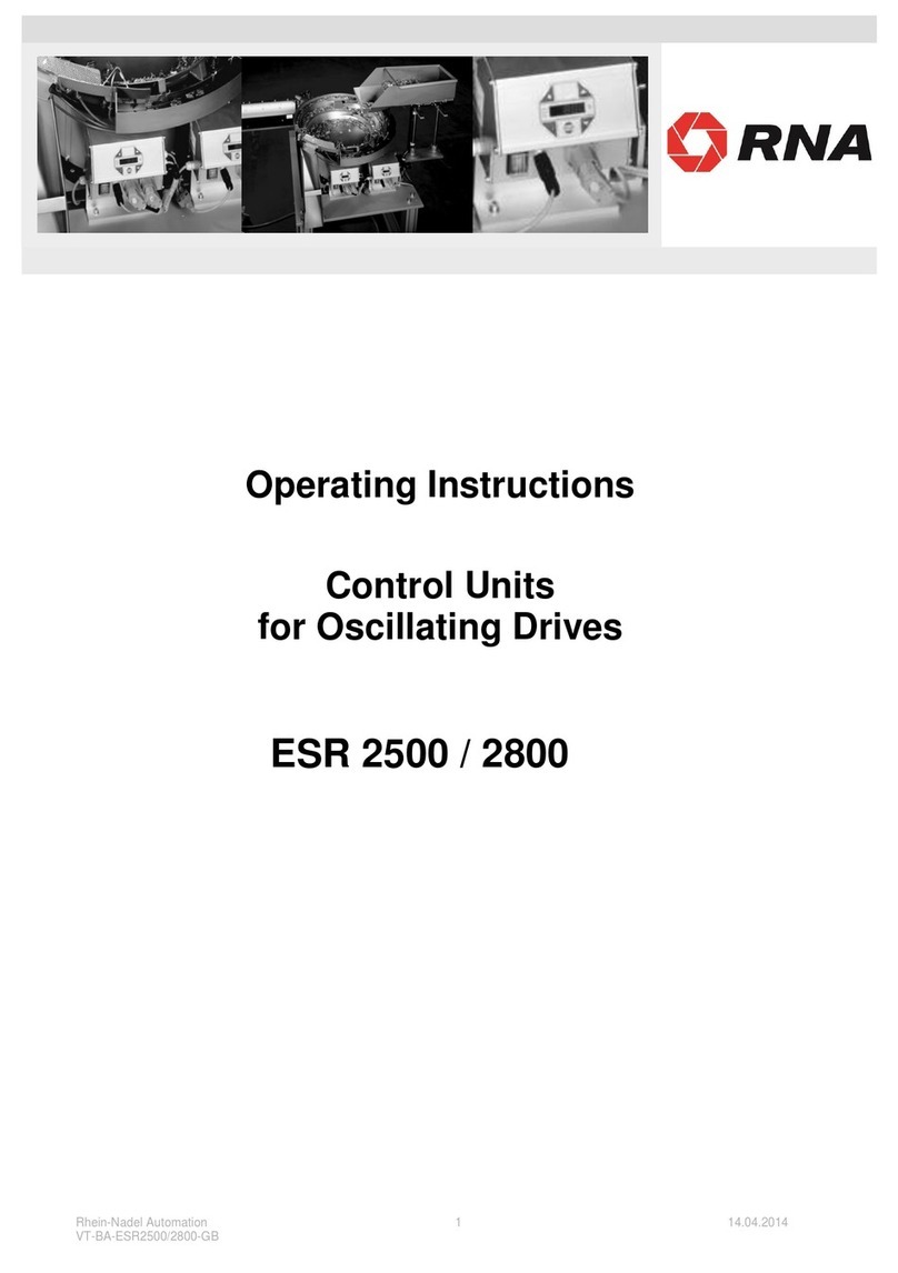 RNA ESR 2500 operating instructions