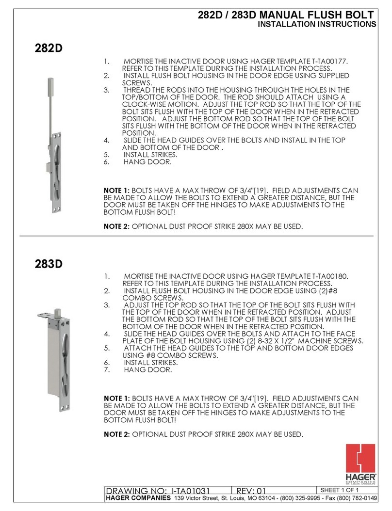 hager 282D User manual