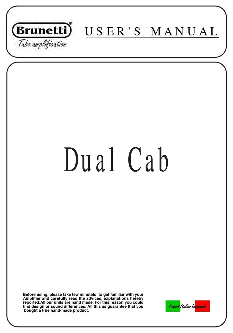 Brunetti Dual Cab User manual Brunetti Dual Cab User manual