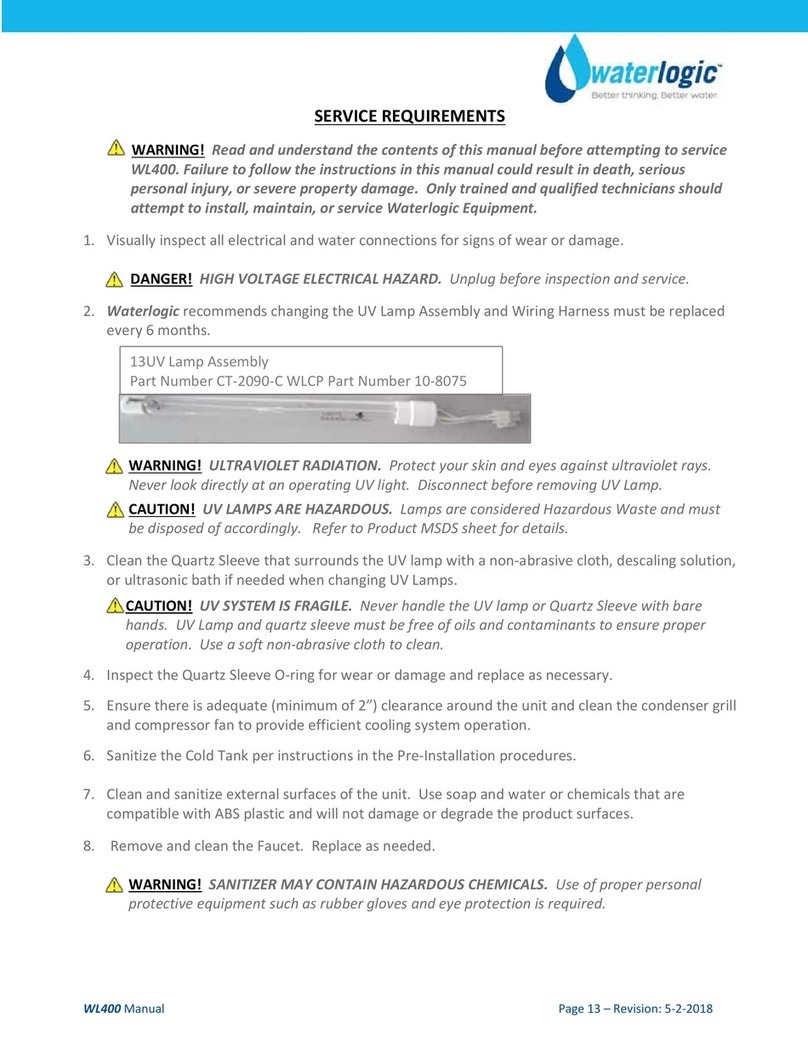 WaterLogic WL400 Series User manual