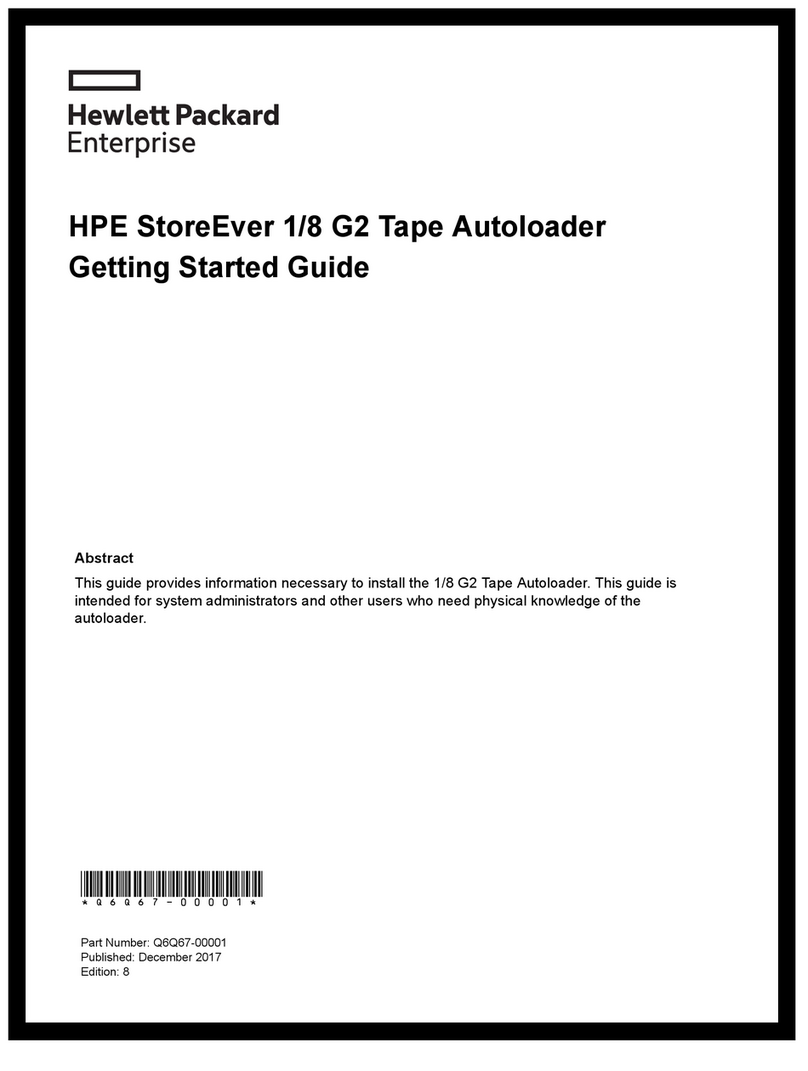HPE StoreEver 1/8 G2 User manual