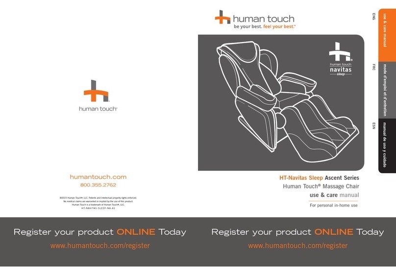 Human Touch HT-Navitas Sleep Ascent Series User manual Human Touch HT-Navitas Sleep Ascent Series User manual
