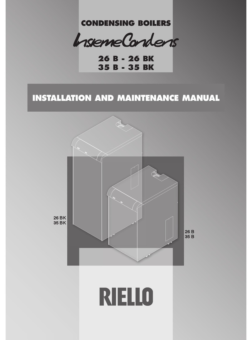 Riello INSIEME CONDENS 26 B Installation and maintenance manual