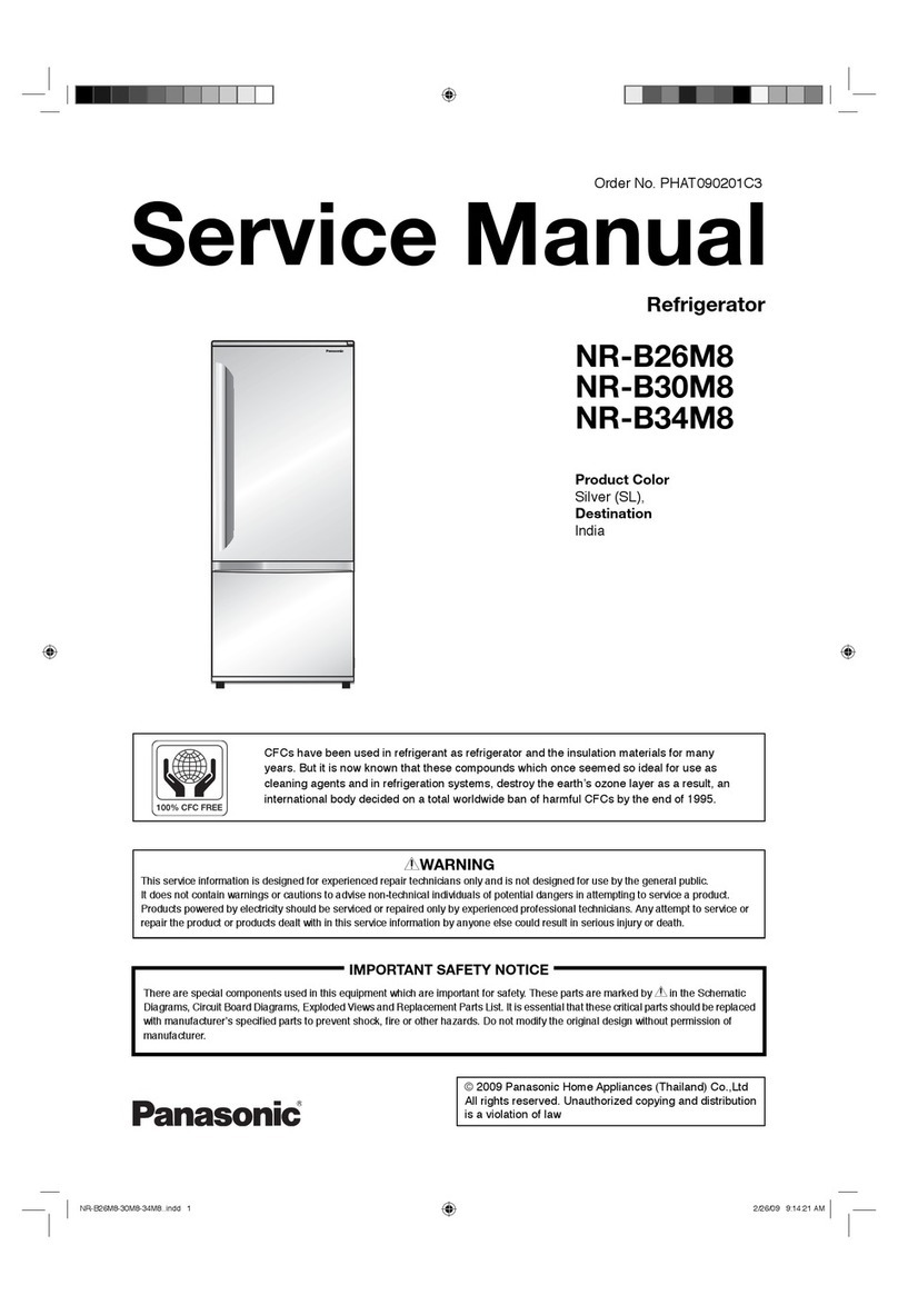 Panasonic NR-B26M8 Service manual