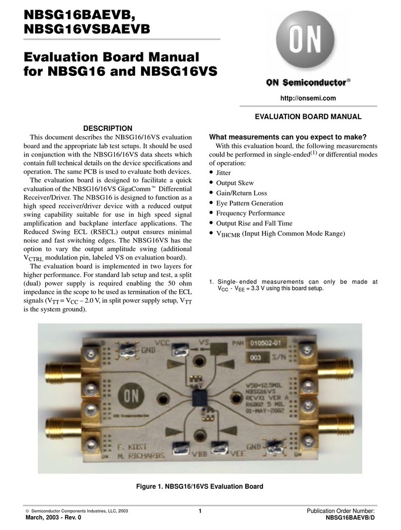 ON Semiconductor NBSG16VSBAEVB manual