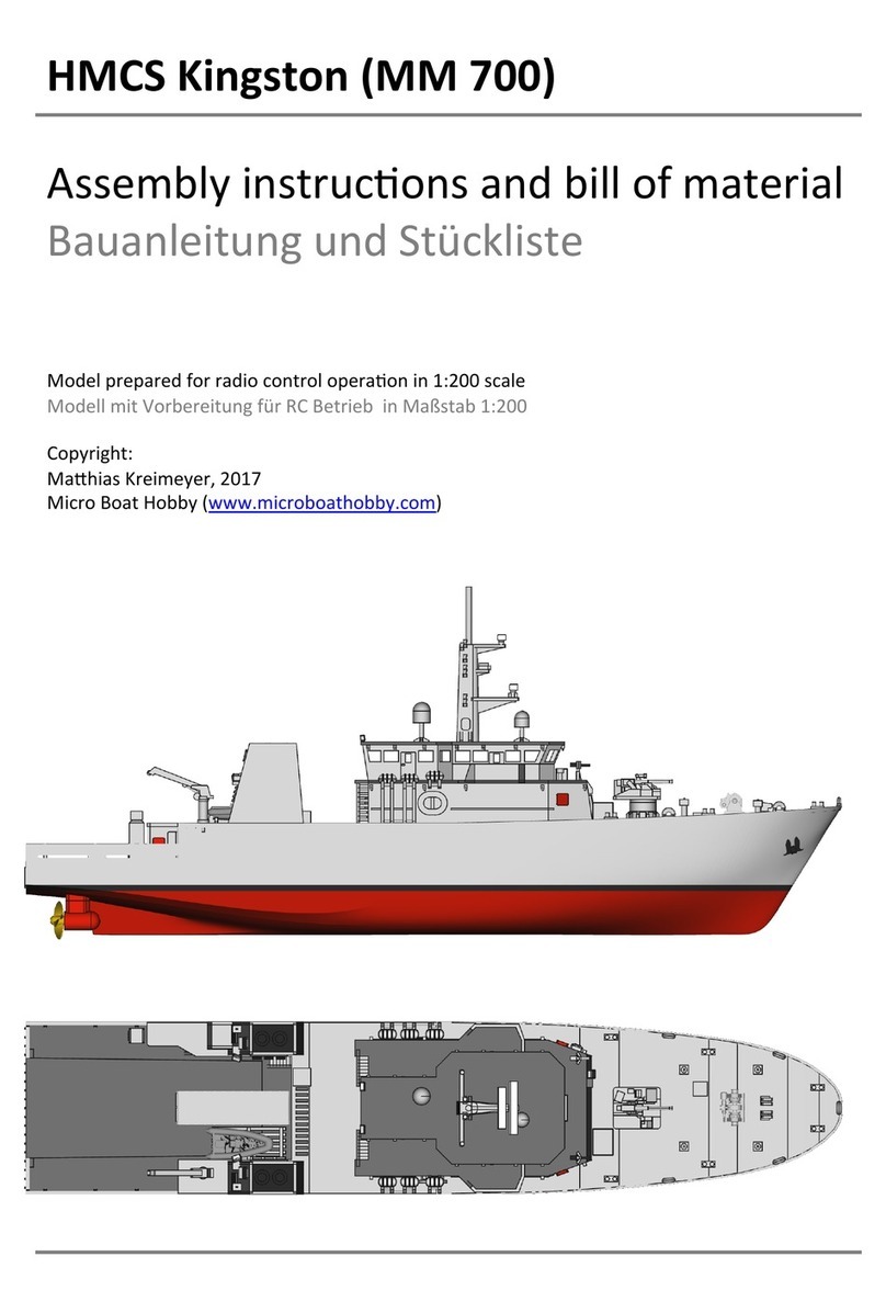 Micro Boat Hobby HMCS Kingston (MM 700) Assembly instructions