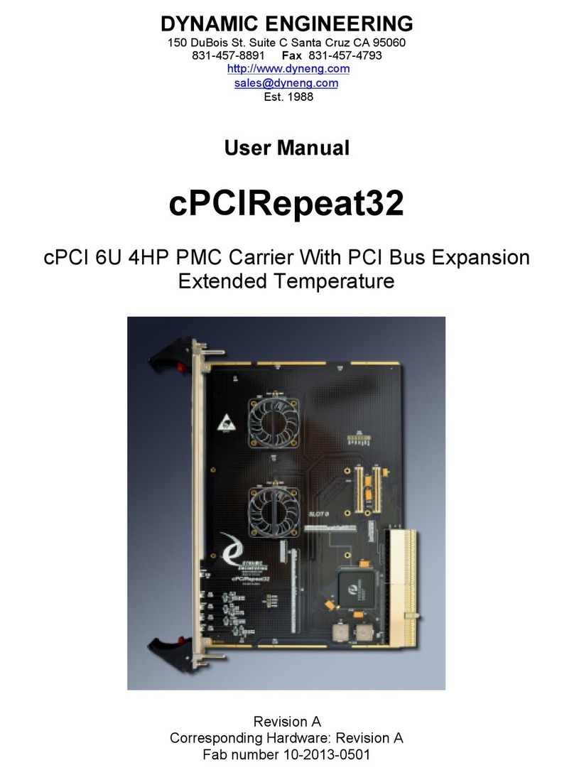 Dynamic Engineering cPCIRepeat32 user manual
