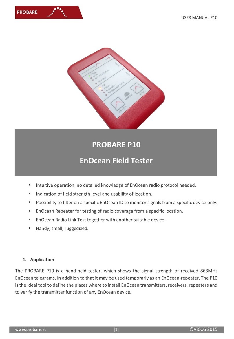PROBARE P10 user manual