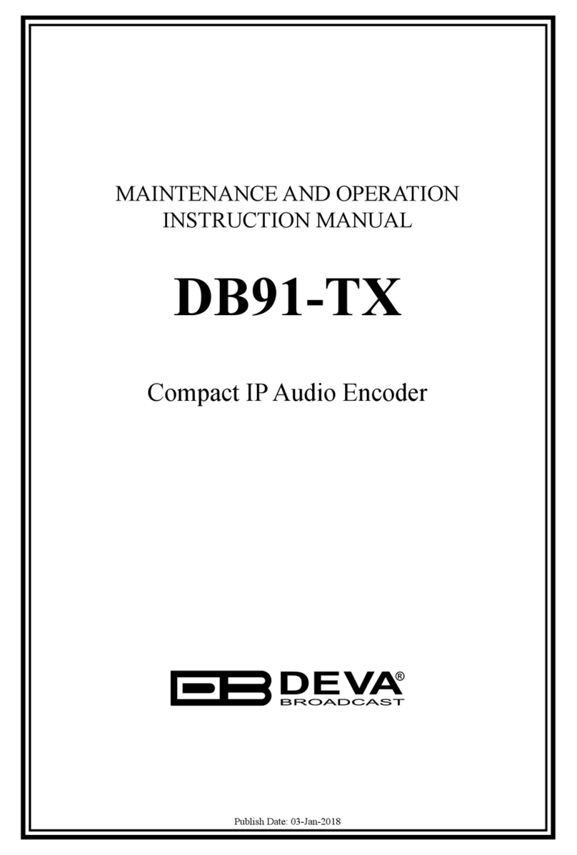 DEVA Broadcast DB91-TX User manual