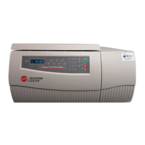 Beckman Coulter Allegra X-14 sERIES User manual