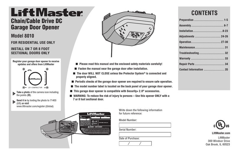 Chamberlain 8010 manual Chamberlain 8010 manual