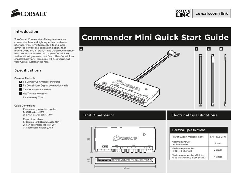 Corsair Commander Mini quick start guide