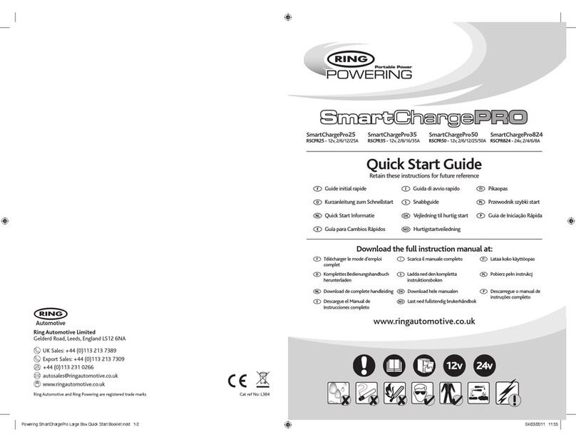 Ring Powering SmartChargePro25 Operating and maintenance instructions Ring Powering SmartChargePro25 Operating and maintenance instructions