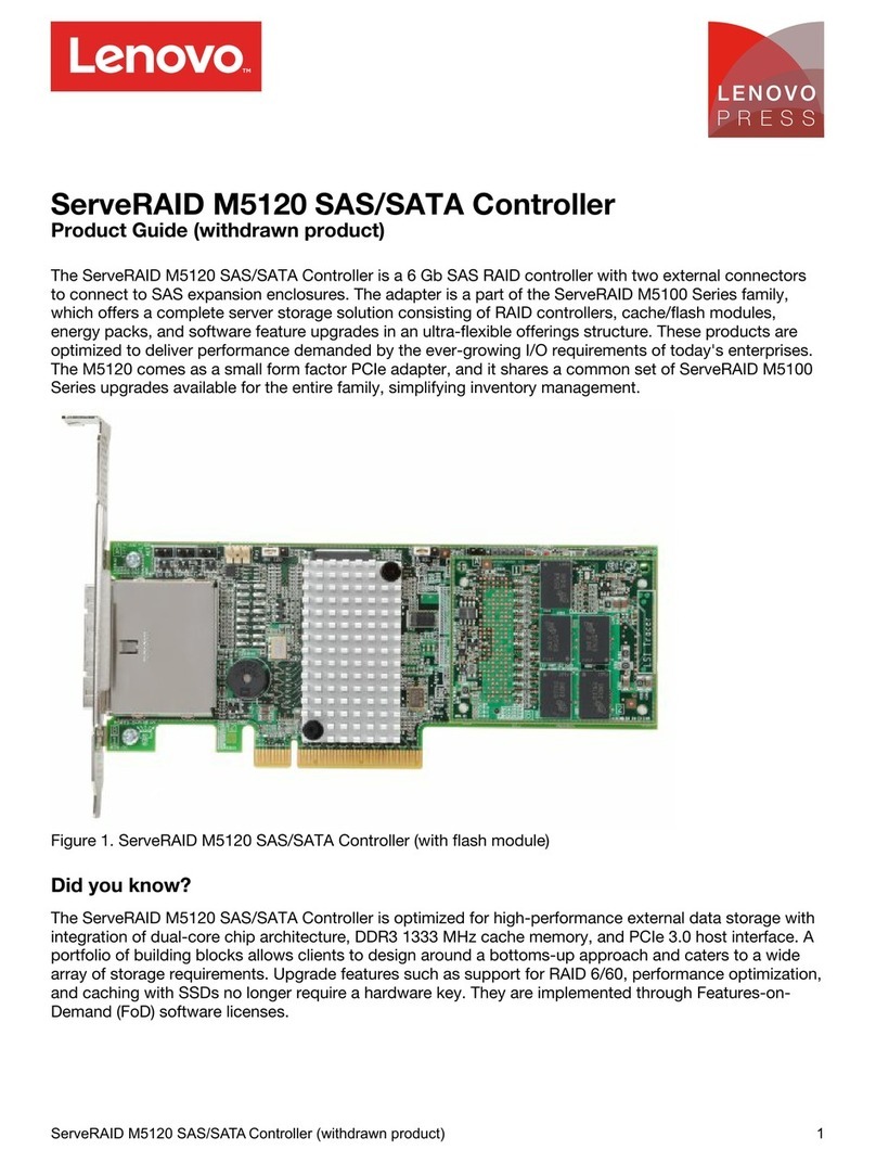 Lenovo ServeRAID M5120 User manual