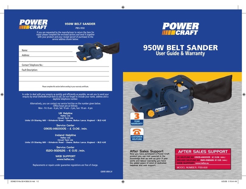 Power Craft PBS-950 Technical manual