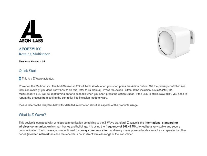 Aeon Labs AEOEZW100 User manual