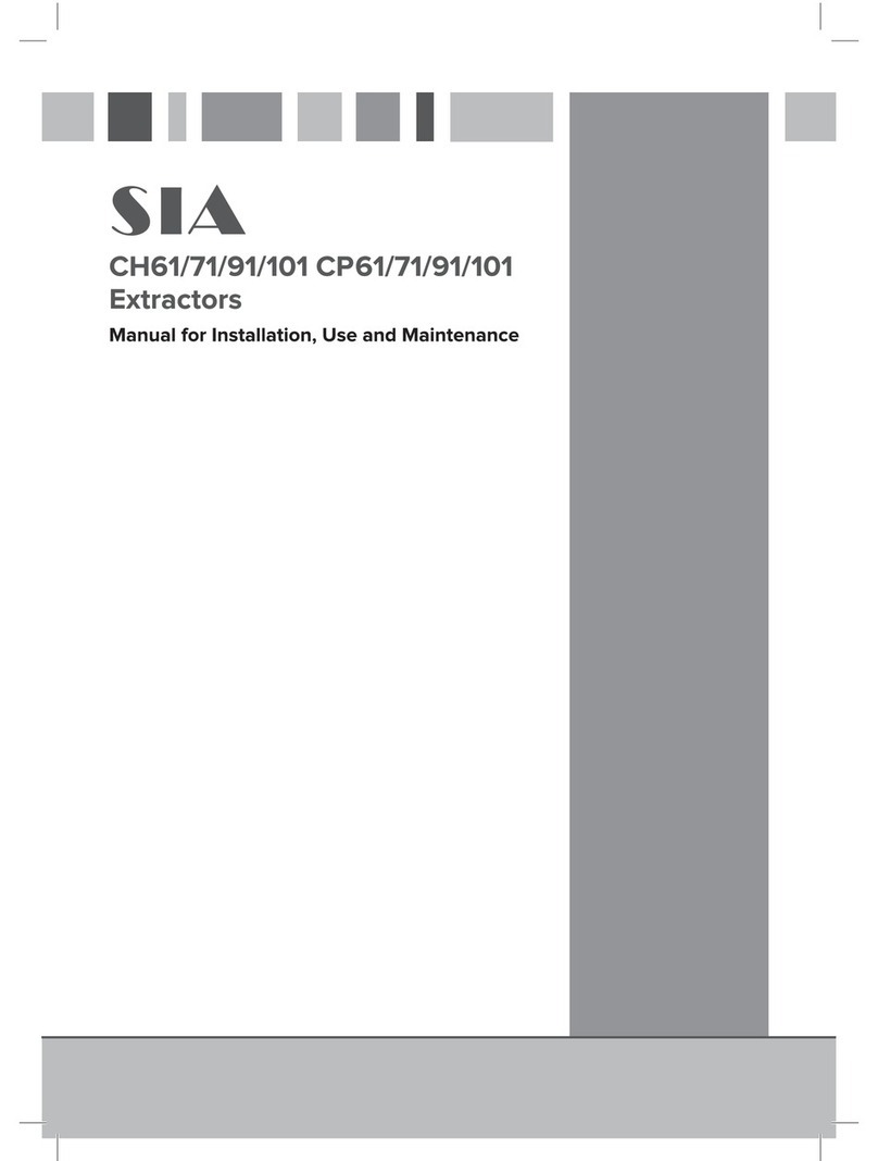 SIA CH61 Installation, use and maintenance manual