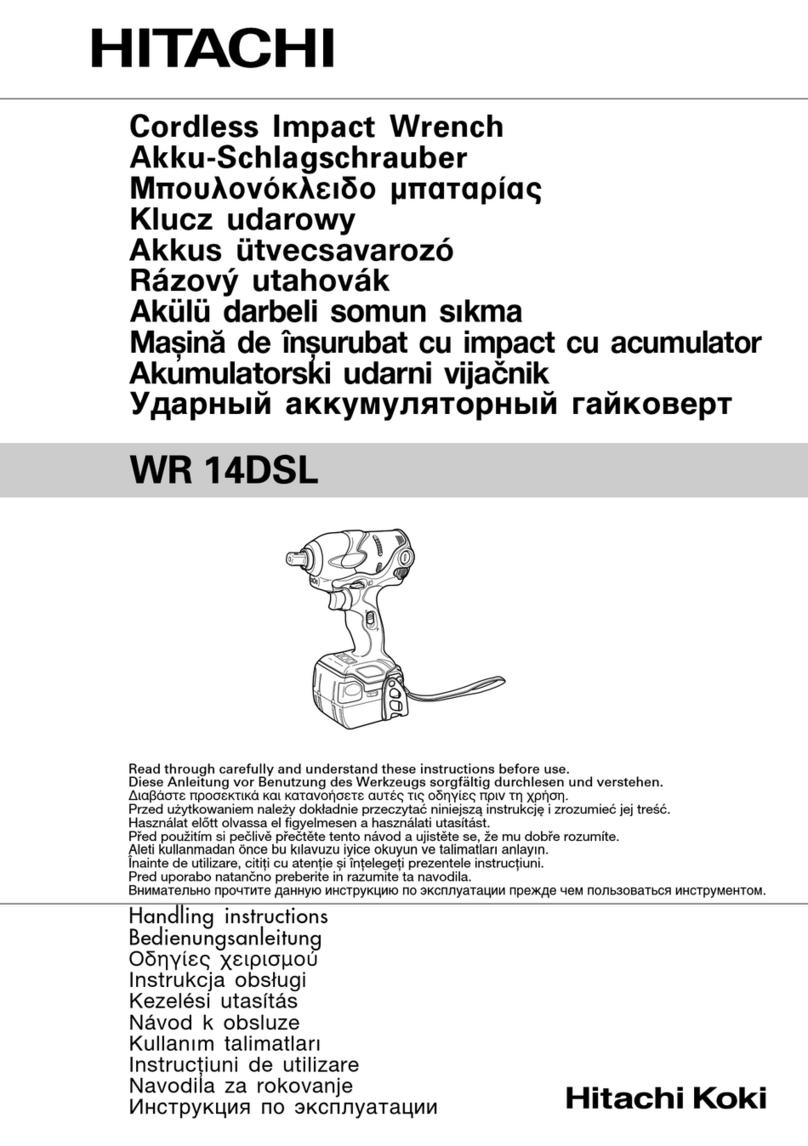 Hitachi WR 14DSL User manual