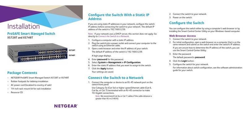 NETGEAR XS728T ProSAFE User manual