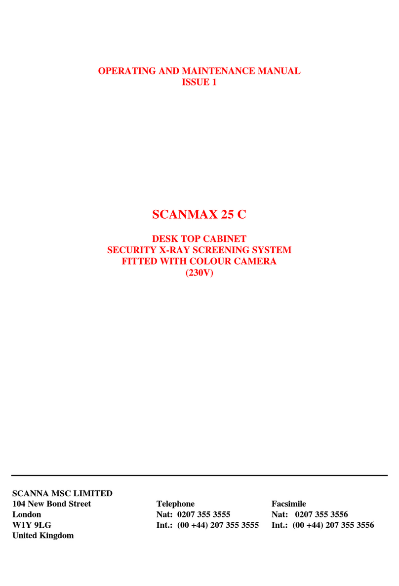 Scanna Msc SCANMAX 25 C Operating and maintenance manual