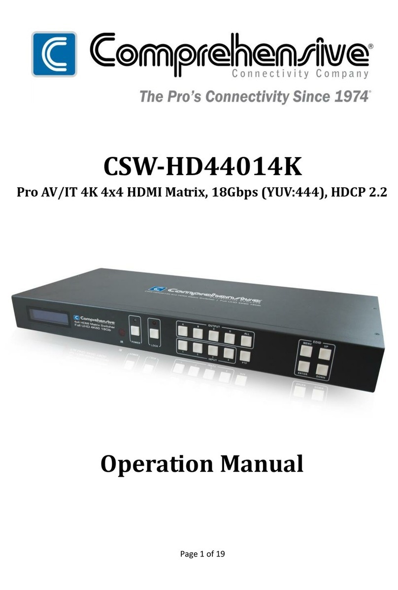 Comprehensive CSW-HD44014K Operation manual