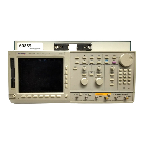 Tektronix AWG710 Operating and maintenance manual