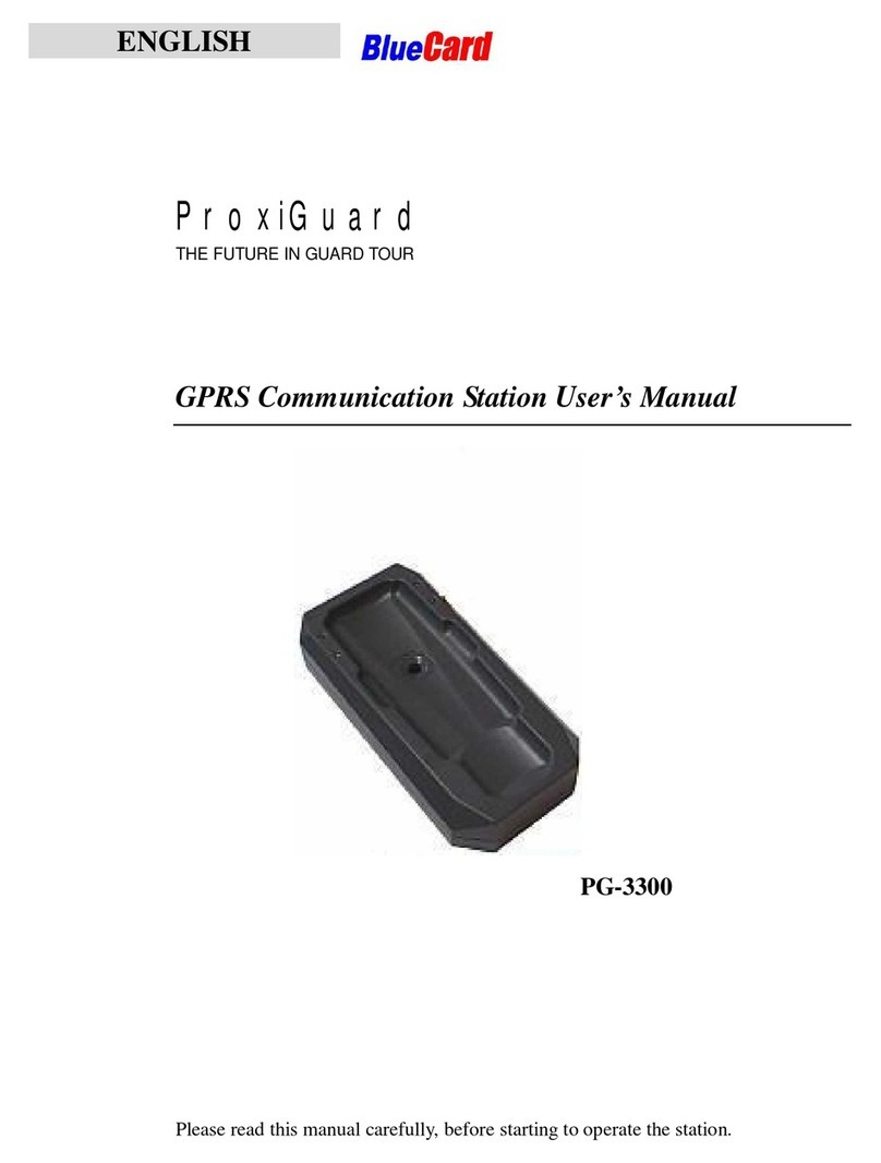 BlueCard ProxiGuard PG-3300 user manual