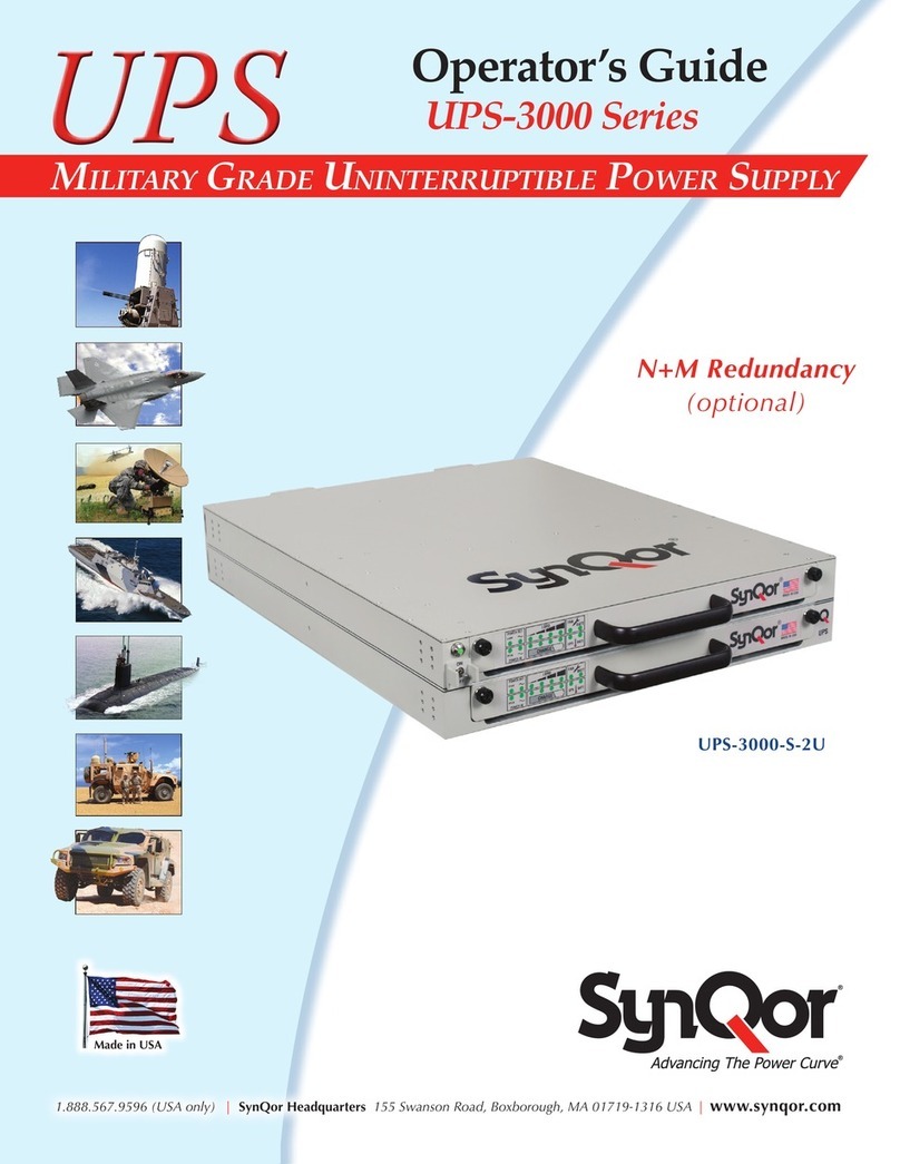 SynQor Headquarters UPS-3000-S-2U Manual