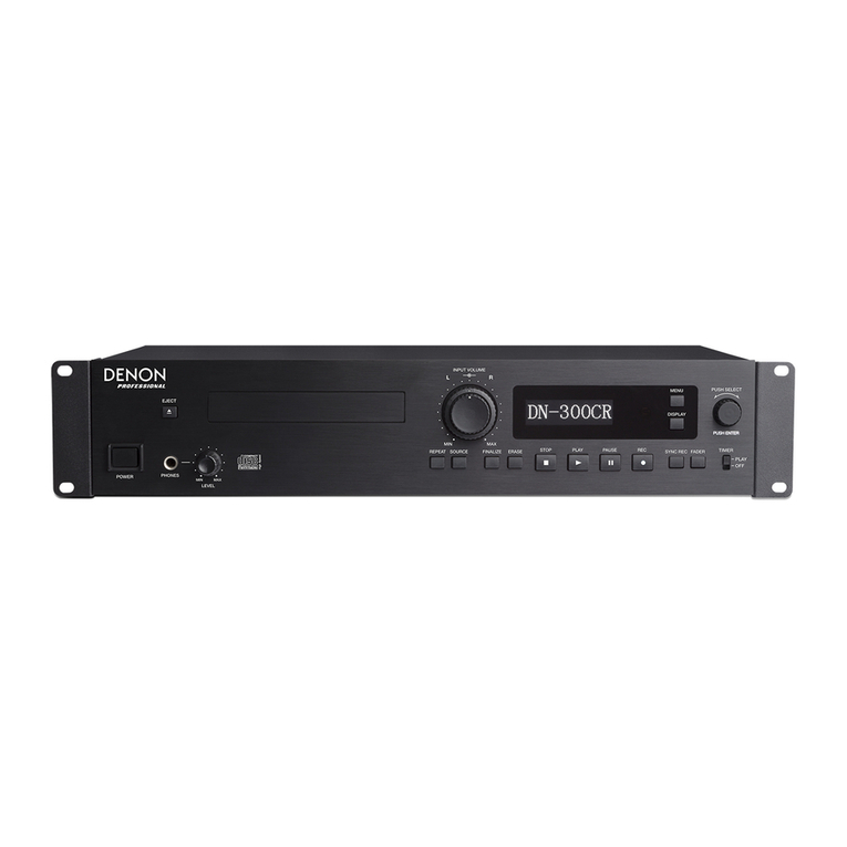 Denon Professional DN-300CR User manual