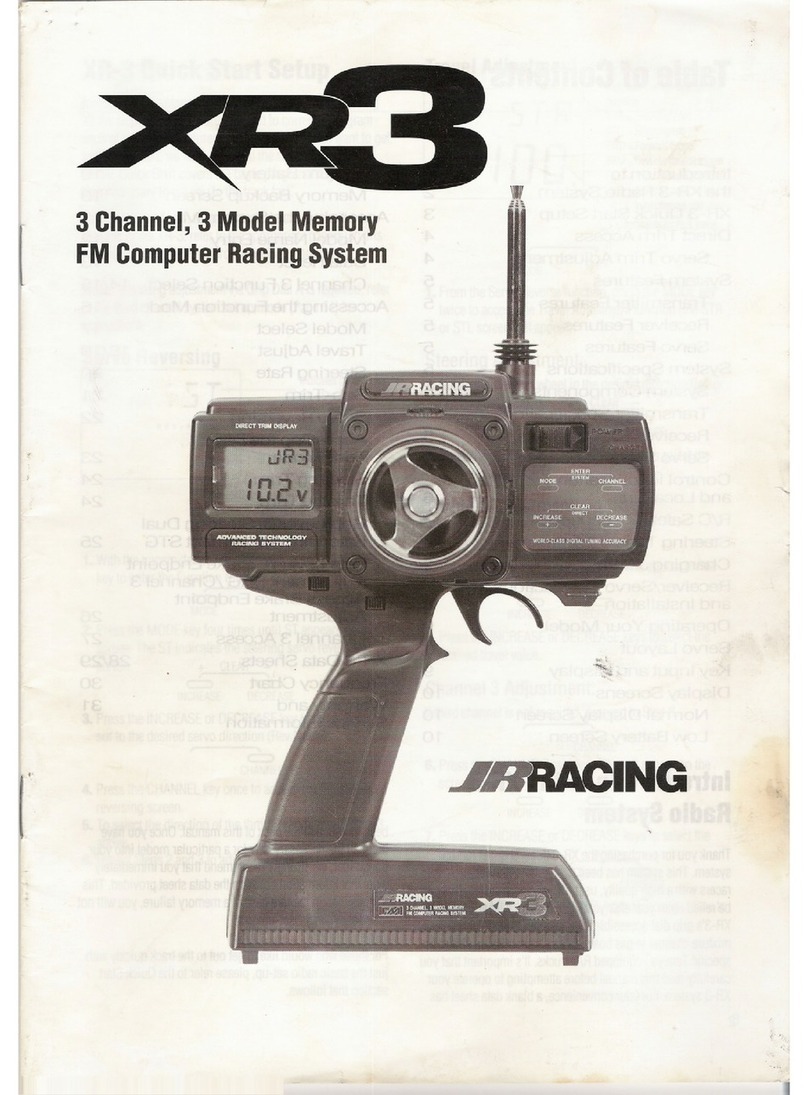 JR Racing XR3 manual