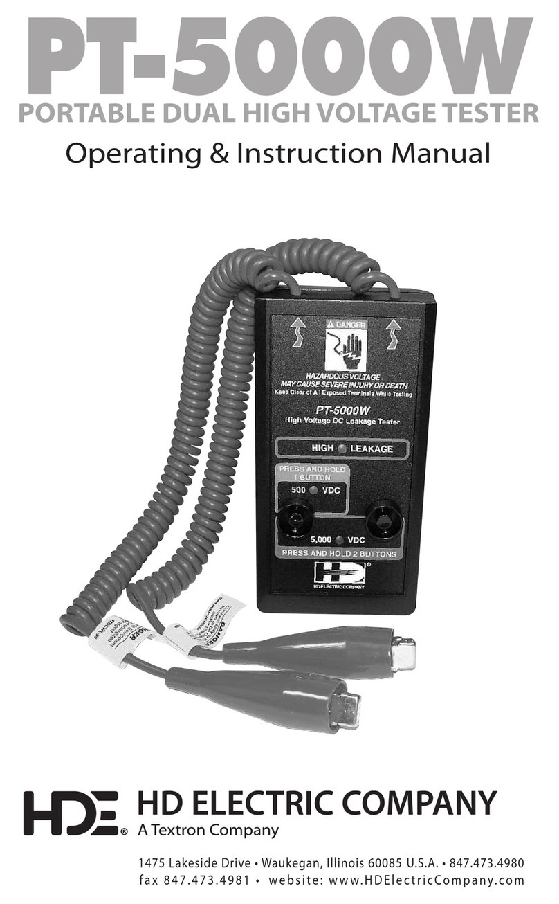 HDE PT-5000W Operating and instruction manual