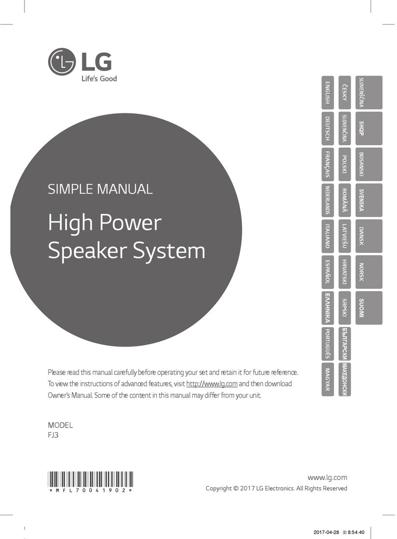 LG FJ3 Specification sheet
