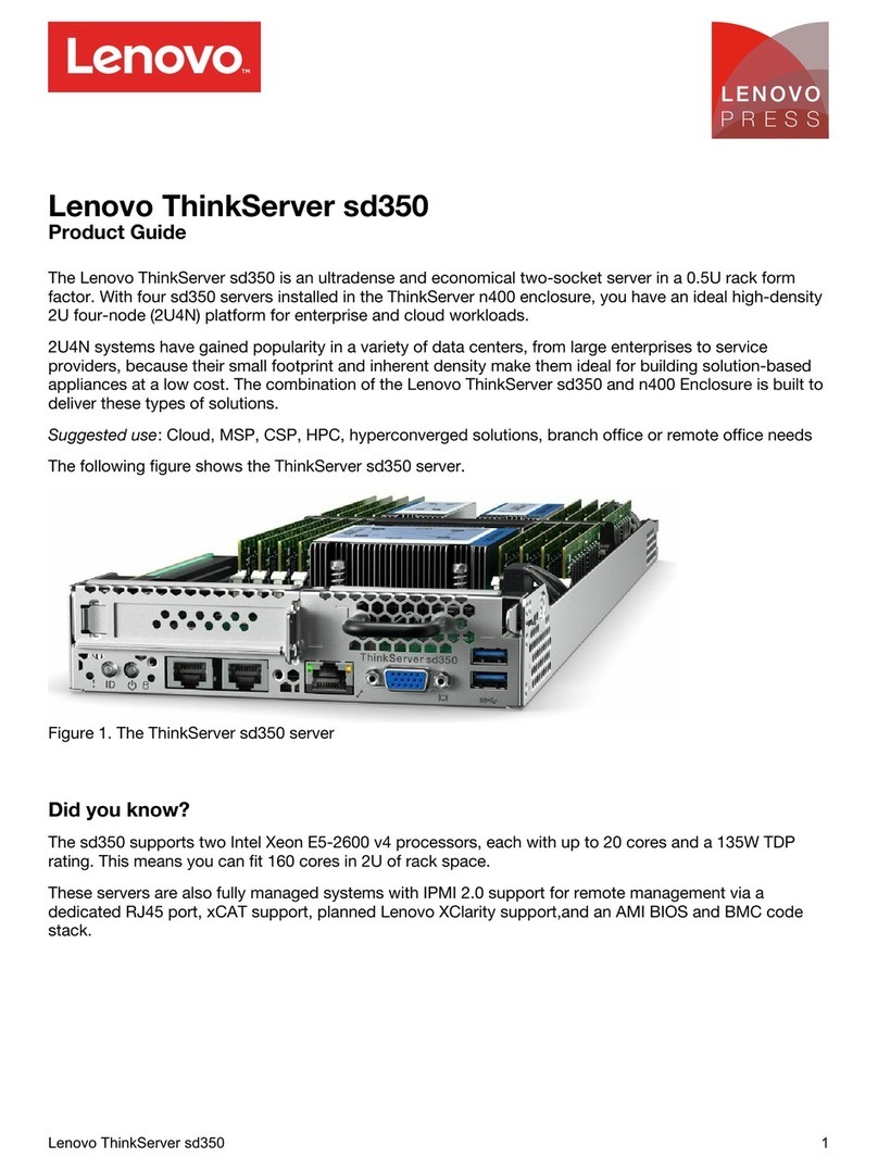 Lenovo ThinkServer sd350 User manual