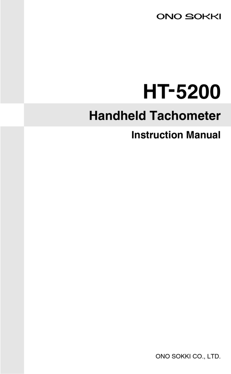 Ono Sokki HT-5200 instruction manual