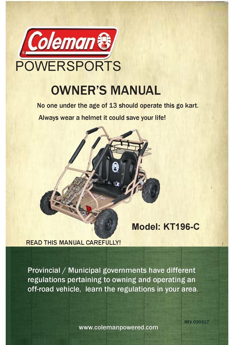 Coleman Powersports KT196-C owner's manual