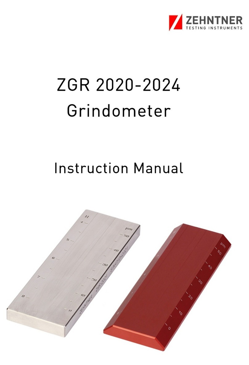 Zehntner ZGR 2020 instruction manual