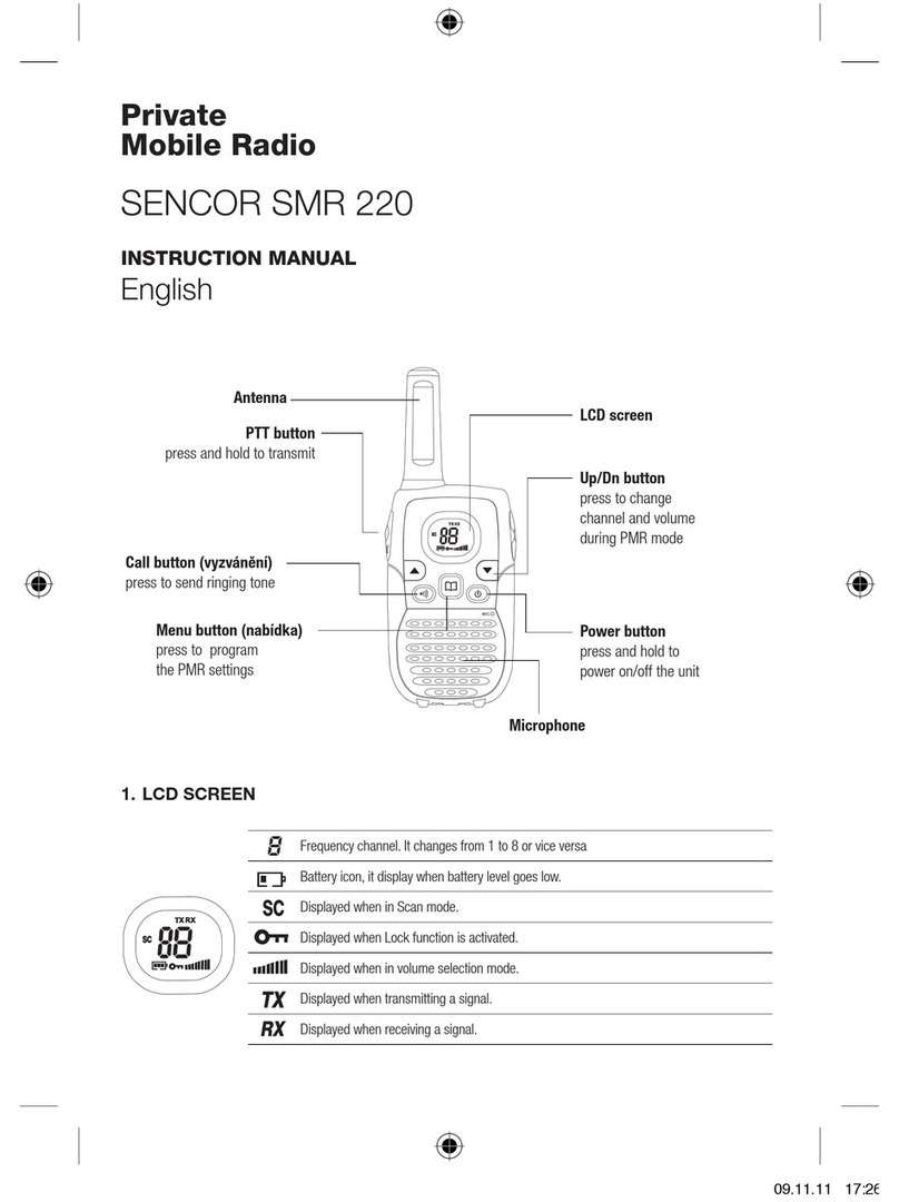 Sencore SMR 220 instruction manual